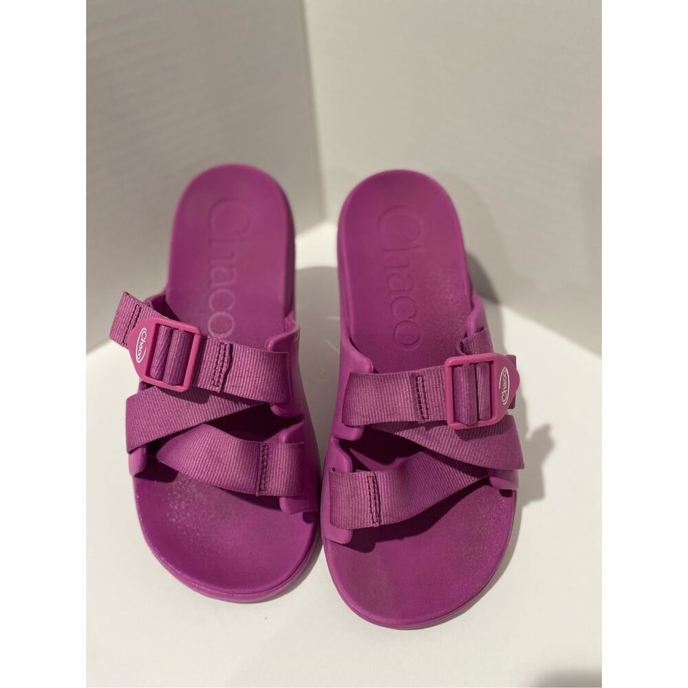 Chaco Chillos Z strap slide fussia foam sole like walking on a cloud SZ 7 W